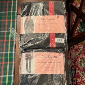 Juicy couture hoodie and pants.  New never worn, just tried on pants.